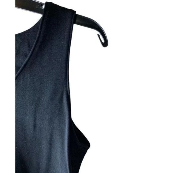 J. Crew Midi Dress Womens 12 Sleeveless V-Neck Stretch Summer Minimalist Casual - Picture 6 of 7